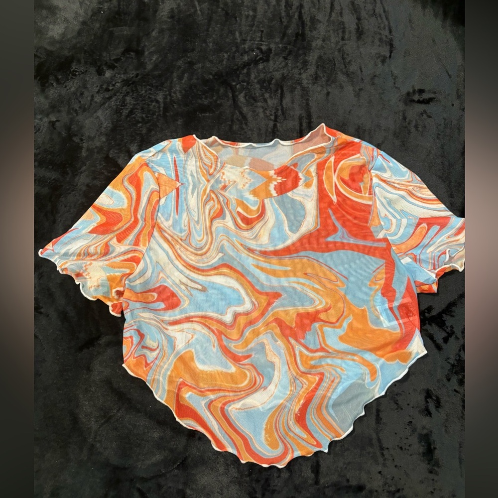 Shein 1XL cropped top multicolored
